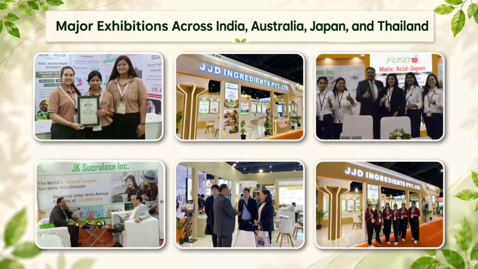 JJD Group at international exhibitions